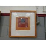 A pair of Roy Speltz contemporary prints framed and glazed