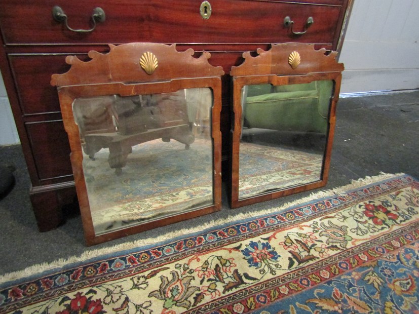 A pair of Regency mahogany fretwork wall mirrors - Image 2 of 2