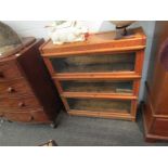 A Globe Wernicke style oak bookcase,