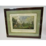 A pair of finely framed historical cricketing pictures, one after FRANK HAYMAN RA,