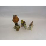 Three Goebel bird figures including Bullfinch