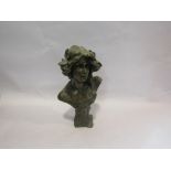 An Art Nouveau bust figure,