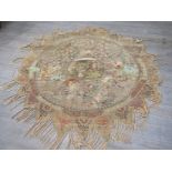 A Persian/Ottoman lobed shape rug,