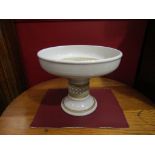 A Jersey Pottery bowl with pedestal stand,