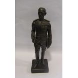 Robert Glassby Junior (act 1891-1908) plaster figure of Military Gentleman dated 1900,