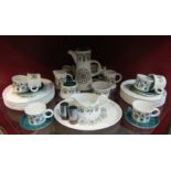 Retro Royal Tudor Ware coffee and tea wares