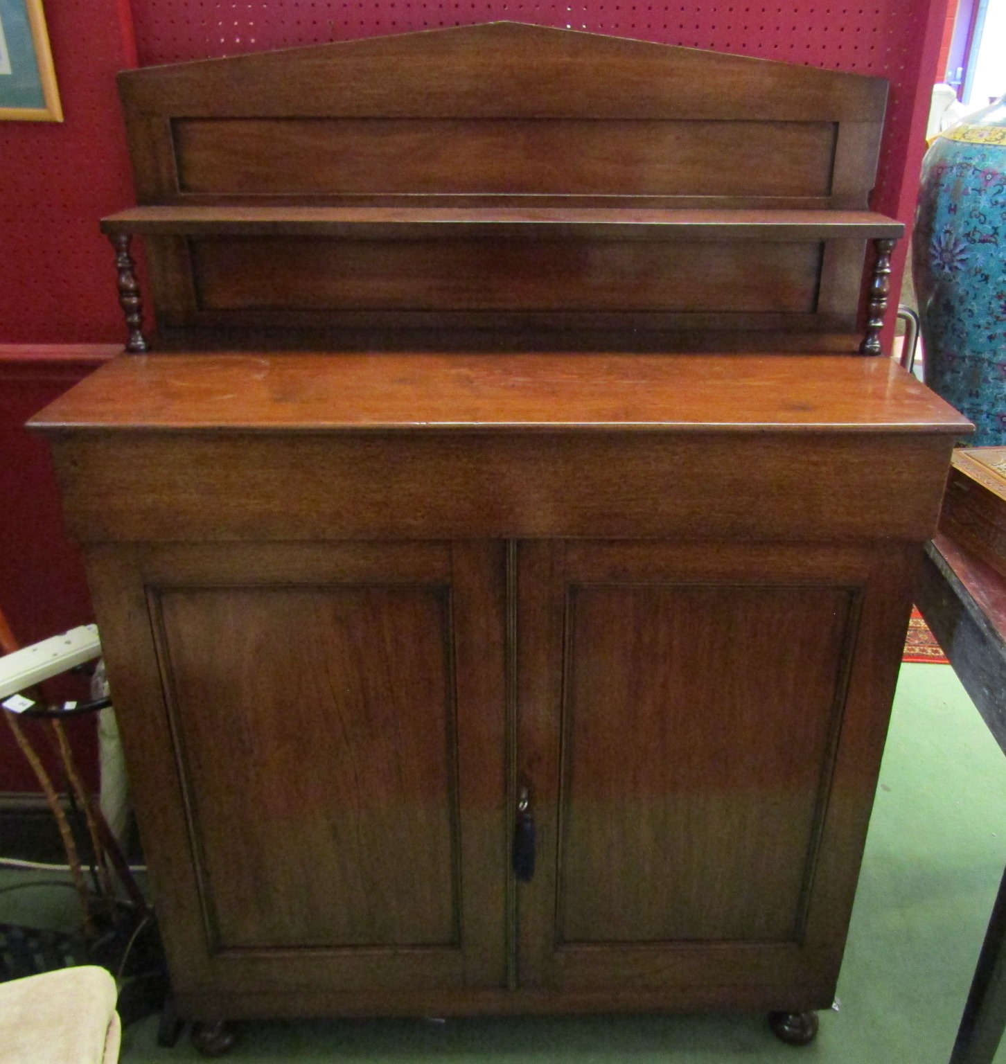 A George III mahogany chiffonier, - Image 2 of 2