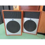 A pair of English Audio teak cased speakers
