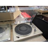 A Pioneer PL-512 stereo turntable