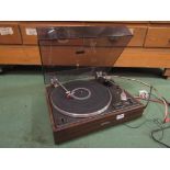 A Pioneer PL-12D belt drive turntable with Goldring Elan cartridge