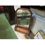 A late 19th/early 20th Century Heal & Son London toilet mirror with two drawers,