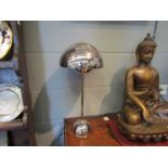 A pair of domed table lamps,