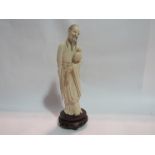 A 19th Century Chinese ivory figure of sage,