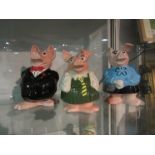 Three Wade Natwest piggies