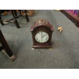 An Elliot boullework style mantel clock, platform escapement,