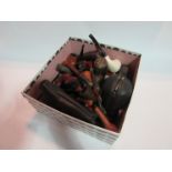 A box containing a quantity of smokers pipes,