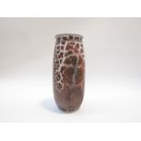 BRUCE CHIVERS (Australian b.1954): A Raku Pottery vase with copper blush effect detail.
