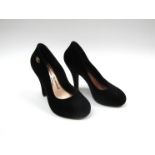 A Vivienne Westwood designed pair of Melissa black high heeled shoes from the designers Anglomania