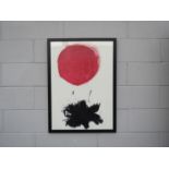 An Adolph Gottlieb framed large abstract art print, 'Blast', signed in the print,