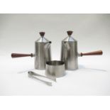 A four piece Old Hall Coffee set, Campden range designed by Robert Welch, coffee pot, hot water pot,