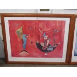 A framed and glazed print after Wassily Kandinsky,