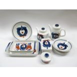 A Rorstrand "Polka" pattern collection of dinner wares designed by Marianne Westman,