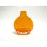 A Whitefriars model 9758 Onion vase in Tangerine designed by Geoffrey Baxter 13.