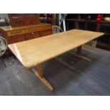 A Borge Mogensen bleached oak dining table, 'Shaker' design, for C.