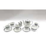 An Alfred Meakin 'Glo White' tea set for six.