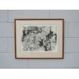 ANTHONY GROSS (1905-1984): A framed and glazed etching titled "Rocky Pool or Mississippi".