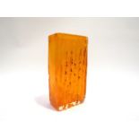 A Whitefriars model 9669 Bamboo vase in Tangerine,