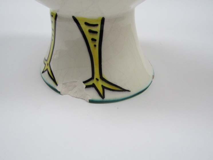 Abstract Italian pottery, large jug with bird design in the style of Pablo Picasso, - Image 2 of 3