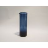 Timo Sarpaneva for Iittala of Finland - A cylindrical carafe in midnight blue.