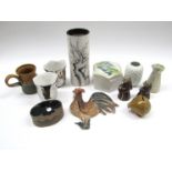 Collection of assorted studio pottery including Peter and Nicki Bamber etc.