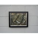 IVAN BRAY (Contemporary Cornish artist) A framed original oil on paper,