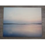HARRY CORY-WRIGHT (Contemporary): A mounted photographic print on aluminium of Brancaster Beach,