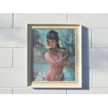 Afer Lynch - A framed print titled 'Nymphe' 58cm x 48cm