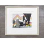 DAVID JONES (Contemporary Norwich artist) A framed and glazed limited edition print,