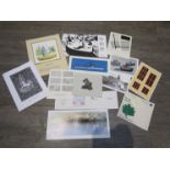 A collection of 14 cards by Ian Hamilton Finlay (1925-2006) for Wild Hawthorn Press 1978-2007.