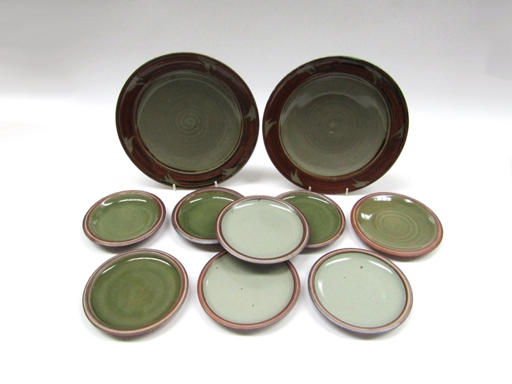 Harry and May Davis, collection of assorted studio pottery, produced by the Crowan Pottery,