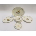 A collection of Alfred Meakin 'Cornish' patterns dinner wares - meat and dinner plates etc