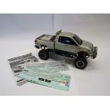 A Tamiya 1/10 scale radio controlled Toyota Tundra High-Lift 4x4 pick-up truck (vehicle only)