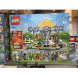 A boxed Lego set 10257 Carousel (contents loose bagged,