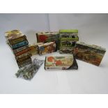 A collection of Airfix Military Series plastic model kits,