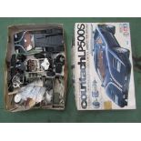 A Tamiya 1/12 scale Lamborghini Countach LP500S (Competition Special) box with part constructed