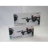 Two boxed Hobson X4 video recording drones