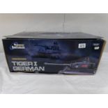 A boxed 'SQS' speciality military affairs 1/16 scale German Tiger 1 radio controlled battle tank