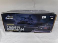 A boxed 'SQS' speciality military affairs 1/16 scale German Tiger 1 radio controlled battle tank