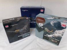 3 HM Hobby Master 1/48 scale model aircraft,