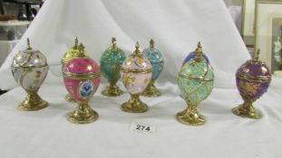 9 'House of Faberge' musical eggs.